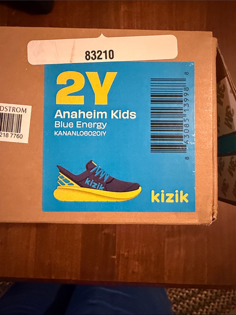 Kizik Anaheim Kids Blue Energy Sneakers - Blue/Yellow